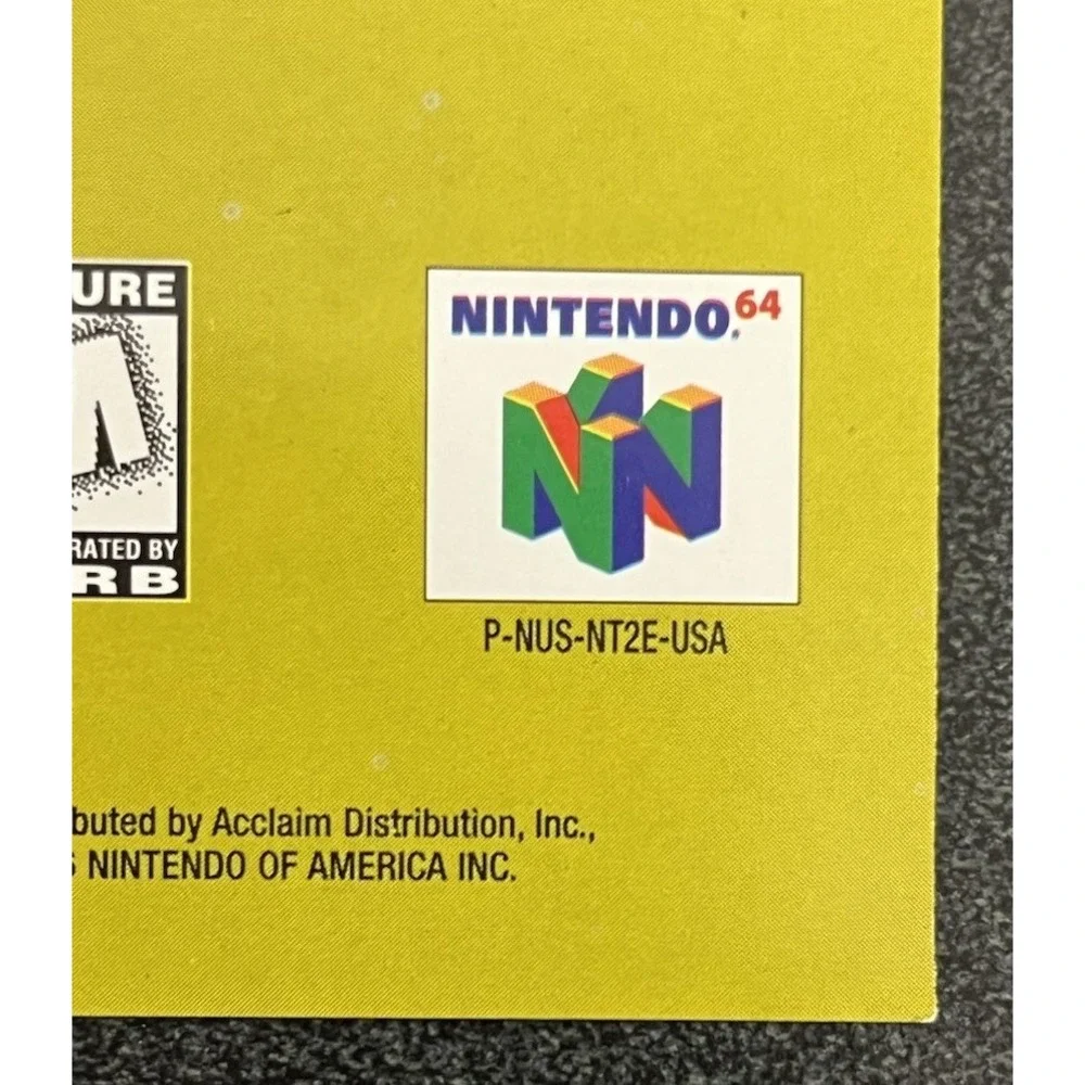 Shadow Man South Park N64 Authentic Poster Insert Only Nintendo 64 Two-Sided